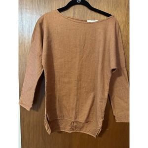 AGLINI LUXURY COTTON RUST HIGH LOW TOP; SIZE 40